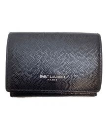Saint Laurent Paris（サンローランパリ）の古着「3つ折り財布」｜ブラック