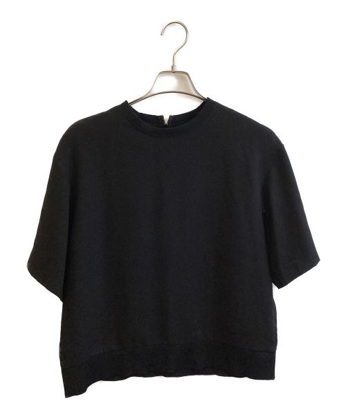 icB（アイシービー）icB (アイシービー) 半袖ブラウス ブラック サイズ:4の古着・服飾アイテム