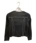 HIROKO BIS (ヒロコビス) ノーカラーデニムジャケット ブラック サイズ:9：4480円