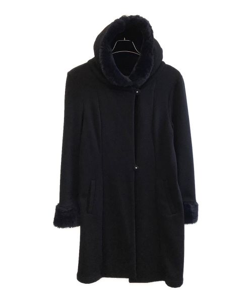M'S GRACY（エムズグレイシー）M'S GRACY (エムズグレイシー) フーデッドコート ブラック サイズ:38の古着・服飾アイテム
