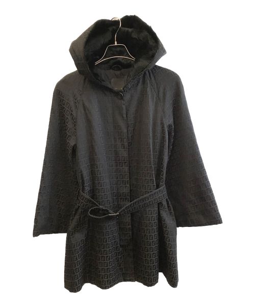 FENDI（フェンディ）FENDI (フェンディ) フード付コート ブラック サイズ:40の古着・服飾アイテム