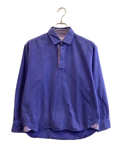 CREW（クルー）CREW (クルー) ハーフボタンシャツ パープル サイズ:Sの古着・服飾アイテム