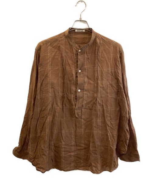 AURALEE（オーラリー）AURALEE (オーラリー) 長袖シャツ ブラウン サイズ:5の古着・服飾アイテム