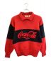 Coca Cola（コカコーラ）の古着「ワイドカラーセーター」｜レッド×ブラック