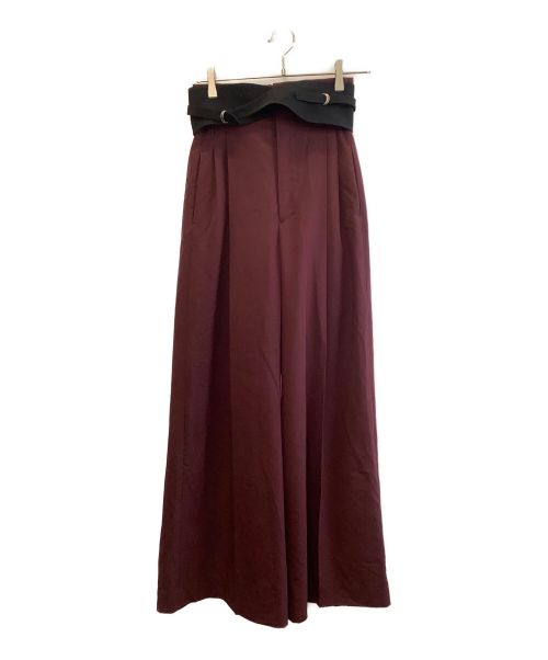 LOKITHO（ロキト）LOKITHO (ロキト) ハイウエストパンツ ボルドー サイズ:1の古着・服飾アイテム