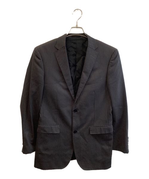 BURBERRY BLACK LABEL（バーバリーブラックレーベル）BURBERRY BLACK LABEL (バーバリーブラックレーベル) テーラードジャケット ブラック×パープル サイズ:38の古着・服飾アイテム