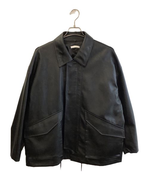 WYM LIDNM（ウィム バイ リドム）WYM LIDNM (ウィム バイ リドム) フェイクレザージャケット ブラック サイズ:Sの古着・服飾アイテム