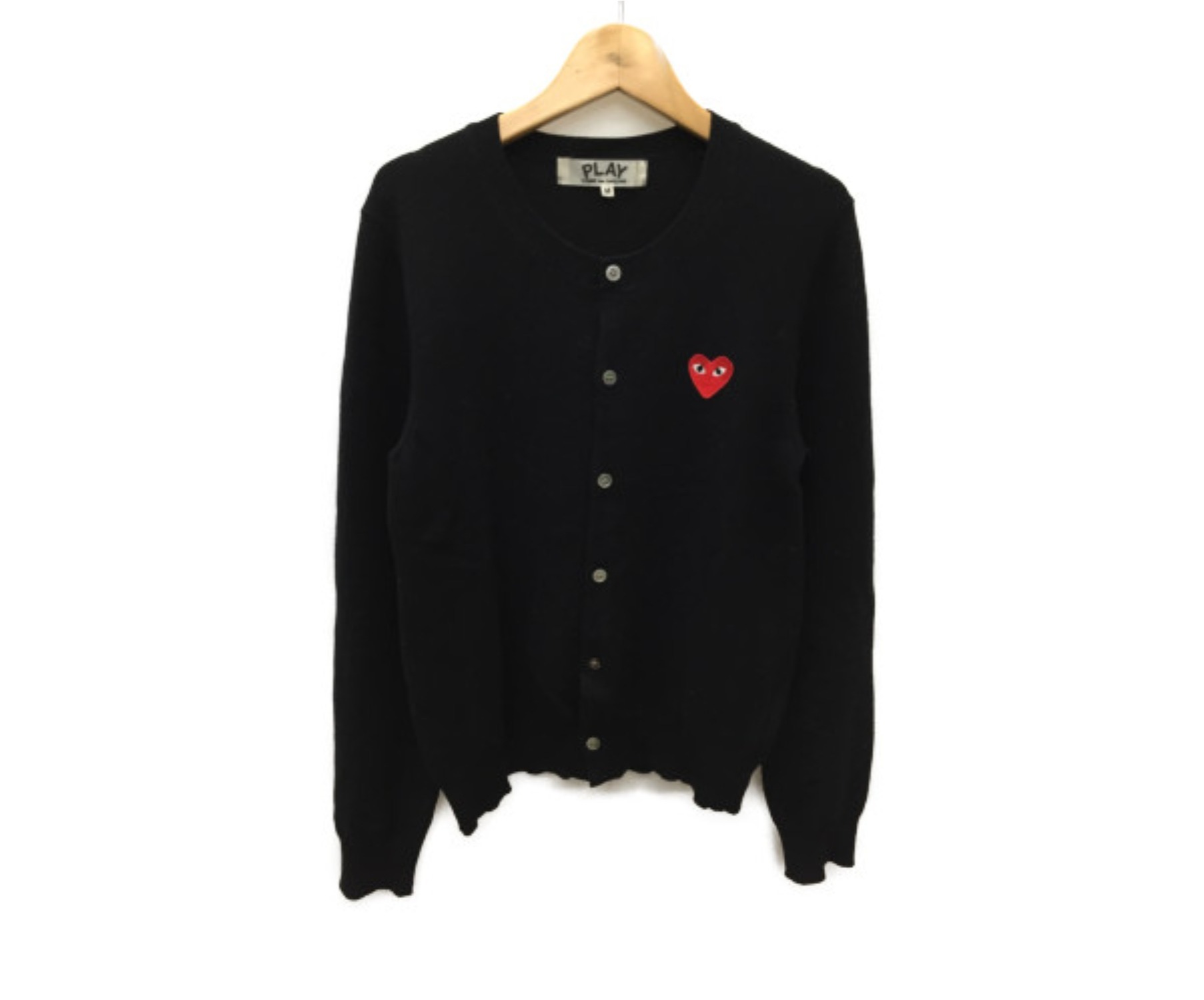 中古 古着通販 Play Comme Des Garcons プレイコムデギャルソン カーディガン ブラック サイズ Size M ブランド 古着通販 トレファク公式 Trefac Fashion
