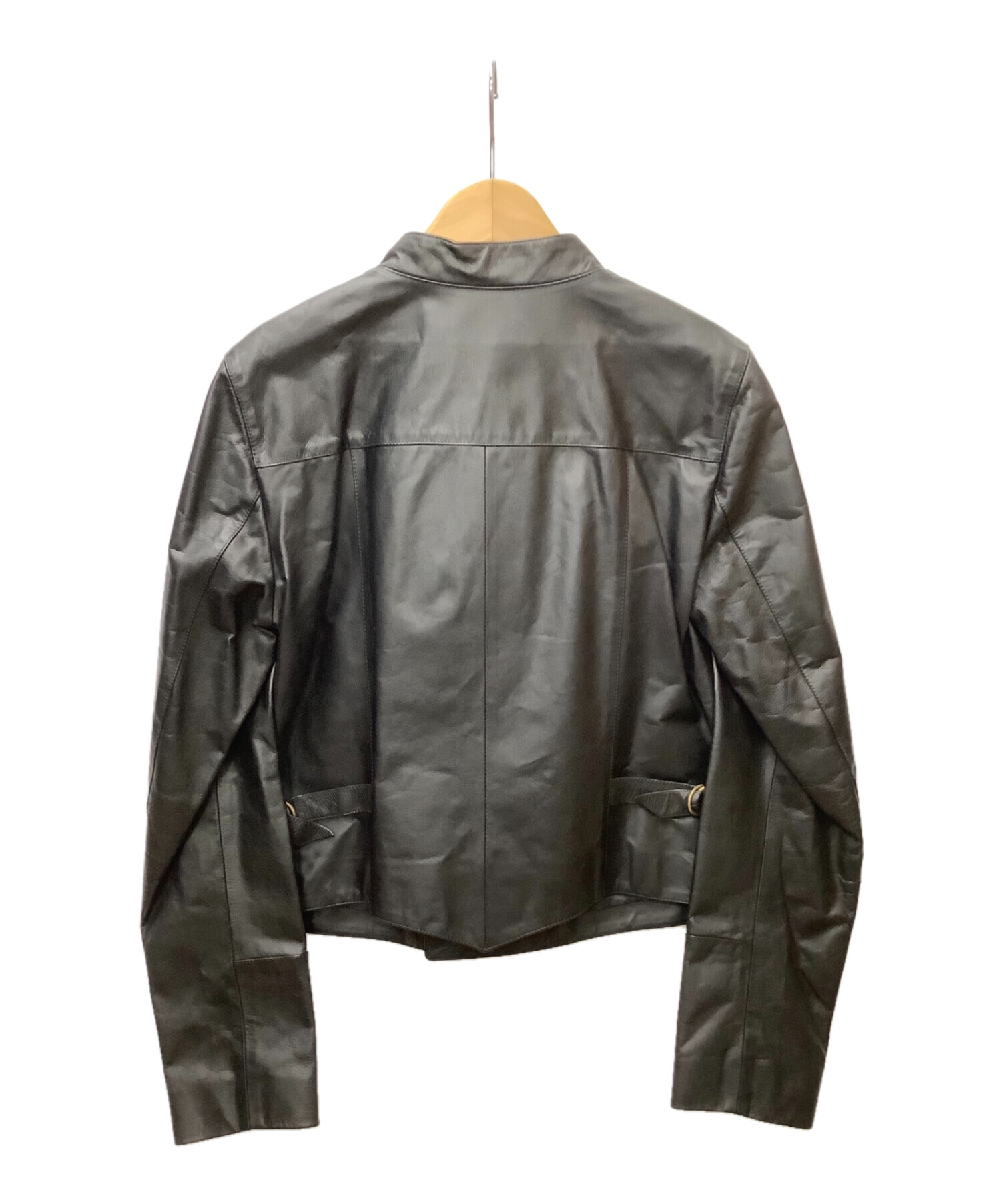 agnes b special (アニエスベー・スペシャル) ライダースジャケット ブラック サイズ:SIZE 38 未使用品