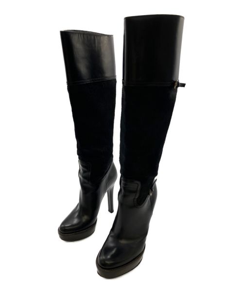 GUCCI（グッチ）GUCCI (グッチ) ロングブーツ ブラック サイズ:SIZE 22cmの古着・服飾アイテム