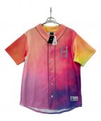 HUF（）の古着「ベースボールシャツ」｜ピンク