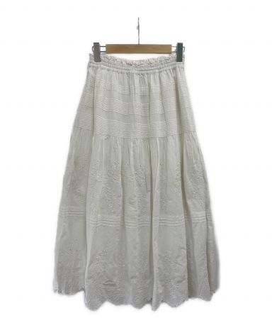 [中古]TSUHARU by samansa Mos2(ツハル バイ サマンサモスモス)のレディース スカート 刺繍スカラップスカート