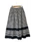 Samansa Mos2 (サマンサモスモス) ギンガムチェック裾スカラップスカート チャコールグレー サイズ:SIZE フリー 未使用品：3980円