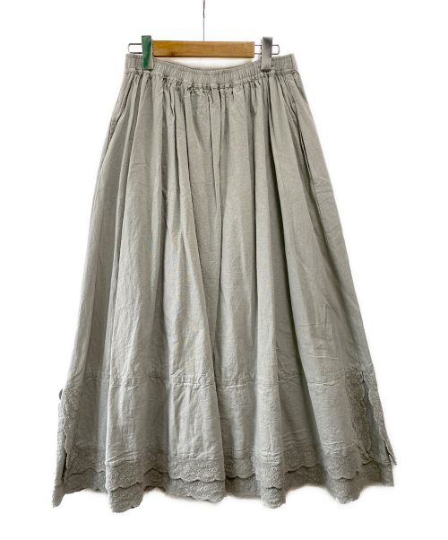 Samansa Mos2（サマンサモスモス）Samansa Mos2 (サマンサモスモス) 裾2段レーススカート ミント サイズ:SIZE フリー 未使用品の古着・服飾アイテム