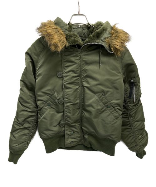 ALPHA（アルファ）ALPHA (アルファ) N-2B中綿ジャケット オリーブ サイズ:Mの古着・服飾アイテム
