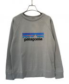 Patagoniaパタゴニア）の古着「P-6ロゴ クルースウェットシャツ」｜グレー