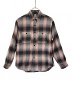 Ron Hermanロンハーマン）の古着「Brushed Plaid SHIRT L/Sチェックシャツ」｜ピンク×グレー