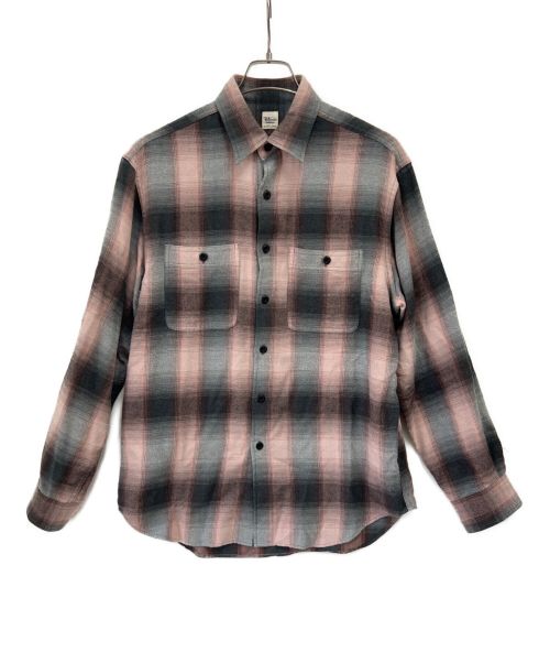 Ron Herman（ロンハーマン）Ron Herman (ロンハーマン) Brushed Plaid SHIRT L/Sチェックシャツ ピンク×グレー サイズ:Sの古着・服飾アイテム