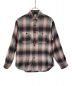 Ron Herman（ロンハーマン）の古着「Brushed Plaid SHIRT L/Sチェックシャツ」｜ピンク×グレー