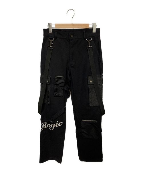 ROGIC（ロジック）ROGIC (ロジック) サスペンダーポーチ付きパンツ ブラック サイズ:Sの古着・服飾アイテム