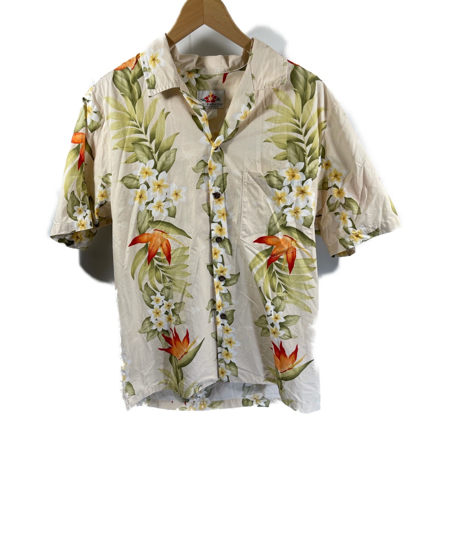 中古 古着通販 M D Fashion エムディーファッション アロハシャツ ベージュ グリーン サイズ S ブランド 古着通販 トレファク公式 Trefac Fashion 中古 古着通販 M D Fashion エムディーファッション アロハシャツ ベージュ グリーン サイズ S ブランド 古着通販 トレファク公式 Trefac Fashion