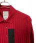 SHAREEF (シャリーフ) シャドウストライプ ロングスリーブシャツ レッド サイズ:2：5800円