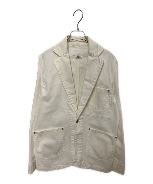 GANRYU（ガンリュウ）GANRYU (ガンリュウ) デニムテーラードジャケット ホワイト サイズ:Sの古着・服飾アイテム