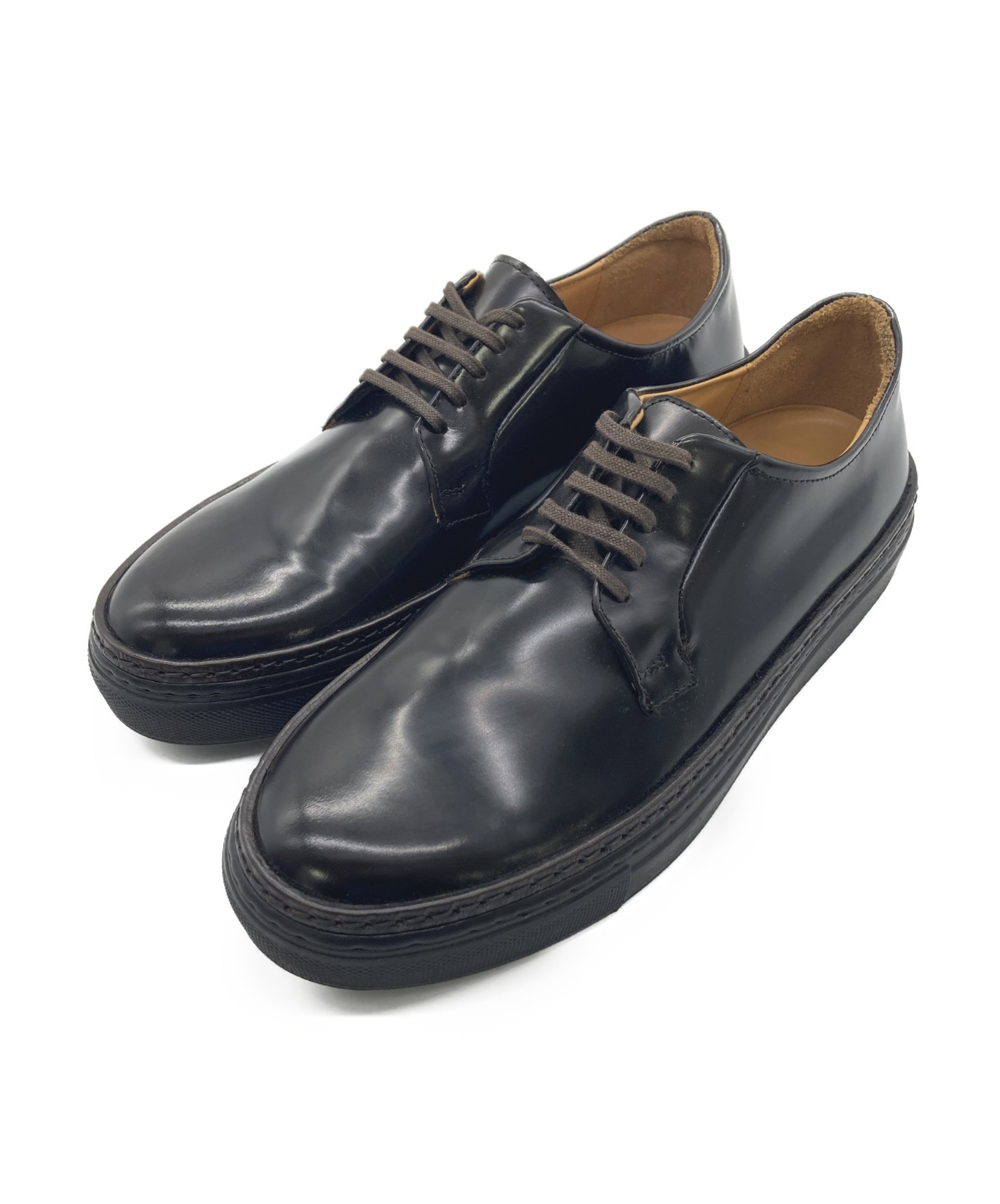 中古 古着通販 Pantofola Doro パントフォラドーロ プレーントゥレザースニーカー ダークブラウン サイズ 40 Pdo Rcl1 ブランド 古着通販 トレファク公式 Trefac Fashion