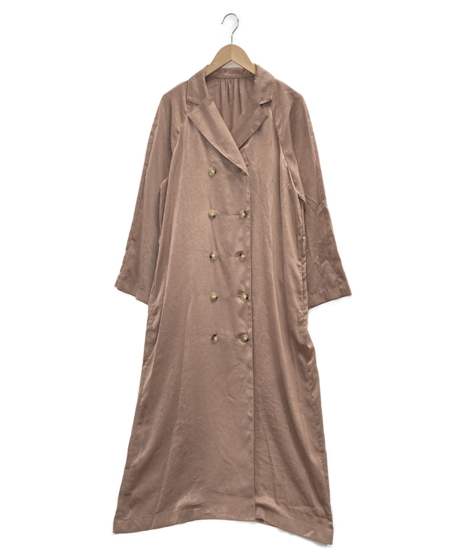 中古 古着通販 Lounie ルーニー ワンピース風トレンチコート モカ サイズ 38 ブランド 古着通販 トレファク公式 Trefac Fashion