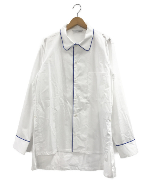 THEE（シー）THEE (シー) パジャマシャツ ホワイト×ブルー サイズ:2の古着・服飾アイテム