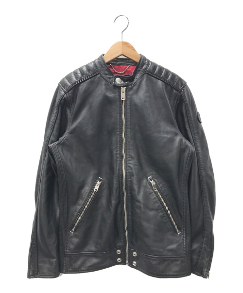 DIESEL（ディーゼル）DIESEL (ディーゼル) シングルライダースジャケット ブラック サイズ:XSの古着・服飾アイテム