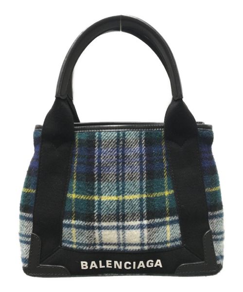 BALENCIAGA（バレンシアガ）BALENCIAGA (バレンシアガ) CABAS XS グリーン×ブラックの古着・服飾アイテム