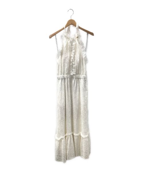 Estella.K（エステラケー）Estella.K (エステラケー) ホルターレースドレス ホワイト サイズ:F 未使用品の古着・服飾アイテム