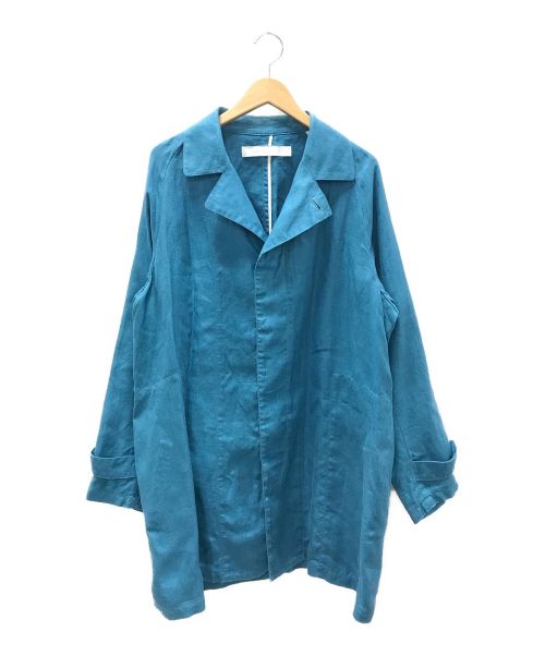 ASEEDONCLOUD（アシードンクラウド）ASEEDONCLOUD (アシードンクラウド) リネンコート ブルー サイズ:Fの古着・服飾アイテム