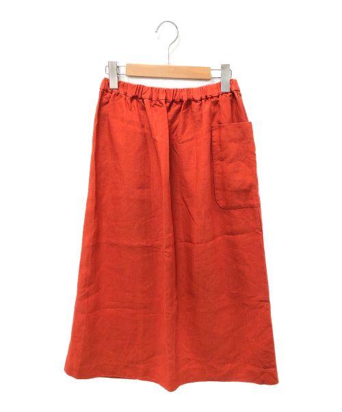 lim home stir（リム ホーム スター）lim home stir (リム ホーム スター) リネンスカート オレンジ サイズ:サイズ表記無の古着・服飾アイテム