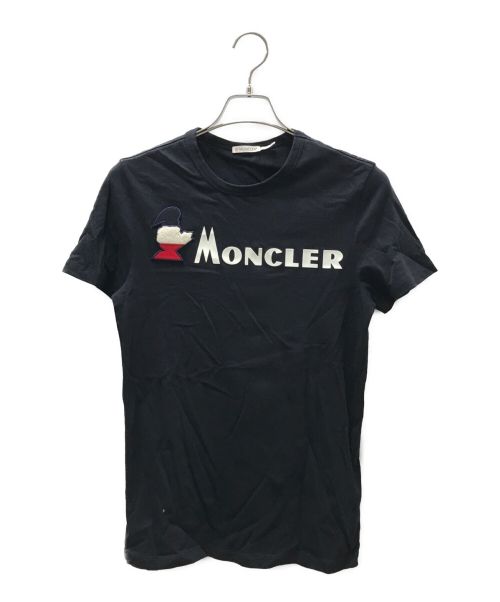 MONCLER（モンクレール）MONCLER (モンクレール) ロゴカットソー ネイビー サイズ:XSの古着・服飾アイテム