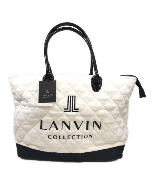 LANVIN COLLECTION（ランバンコレクション）LANVIN COLLECTION (ランバンコレクション) コットントートバッグ/トートバッグ/ハンドバッグ ホワイト 未使用品の古着・服飾アイテム