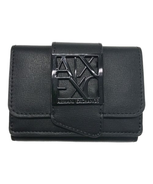 ARMANI EXCHANGE（アルマーニ エクスチェンジ）ARMANI EXCHANGE (アルマーニ エクスチェンジ) 2つ折り財布 ブラックの古着・服飾アイテム