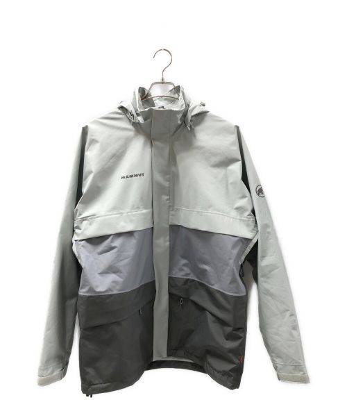 MAMMUT（マムート）MAMMUT (マムート) Heritage HS Hooded Jacket（ヘリテージフーデットジャケット ライトグレー サイズ:XLの古着・服飾アイテム