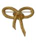 Christian Dior（クリスチャン ディオール）の古着「リボンモチーフブローチ」｜カラー：ゴールド