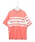 GIVENCHY（ジバンシィ）の古着「ロゴTシャツ/半袖カットソー/ロゴカットソー」｜ピンク