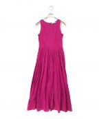 MARIHAマリハ）の古着「夏のレディのドレス/ノースリーブワンピース」｜ショッキングピンク