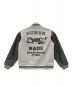HUMAN MADE (ヒューマンメイド) Varsity Jacket/バーシティジャケット グレー×ブラック サイズ:L：117000円