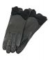 Sermoneta Gloves（セルモネータグローブス）の古着「イタリア製レザーグローブ/手袋」｜ブラック