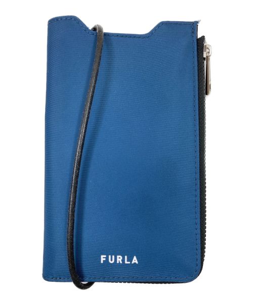 FURLA（フルラ）FURLA (フルラ) モバイルケース/ショルダーバッグ/ショルダーウォレット ネイビーの古着・服飾アイテム