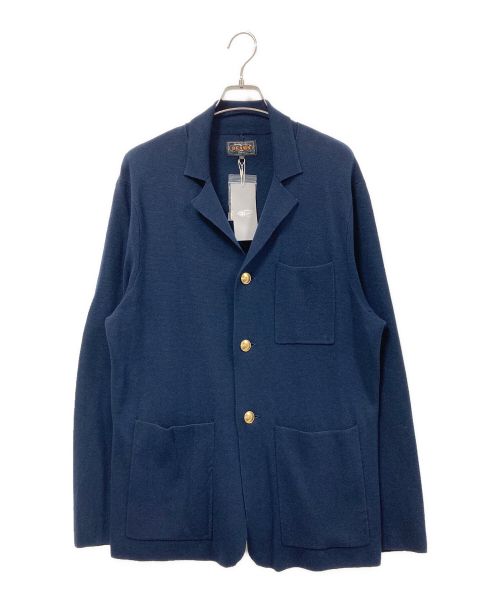 BEAMS PLUS（ビームスプラス）BEAMS PLUS (ビームスプラス) ニットジャケット ネイビー サイズ:L 未使用品の古着・服飾アイテム