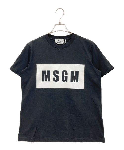 MSGM（エムエスジーエム）MSGM (エムエスジーエム) ボックスロゴカットソー ブラック サイズ:S 未使用品の古着・服飾アイテム