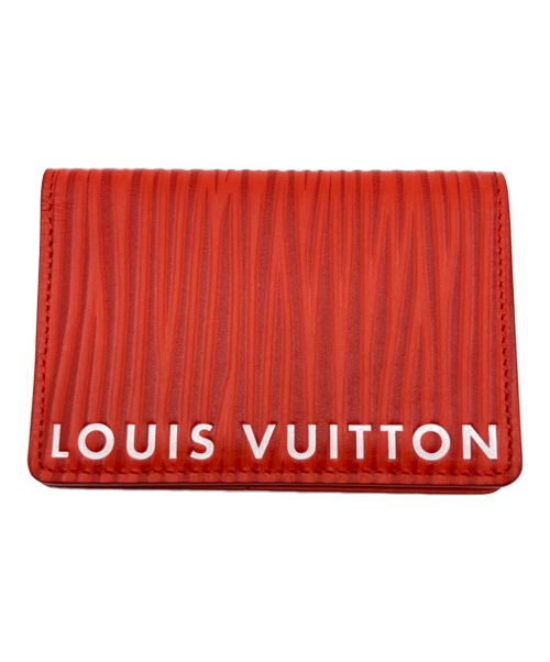 LOUIS VUITTON（ルイ ヴィトン）LOUIS VUITTON (ルイ ヴィトン) オーガナイザー・ドゥ・ポッシュ/カードケース/パスケース レッドの古着・服飾アイテム