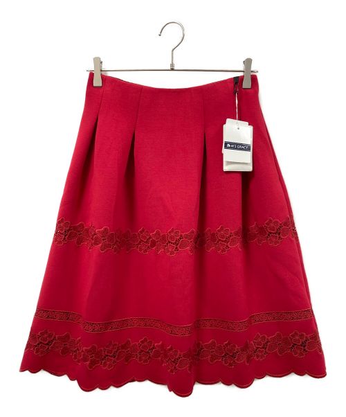 M'S GRACY（エムズグレイシー）M'S GRACY (エムズグレイシー) スカート レッド サイズ:40 未使用品の古着・服飾アイテム