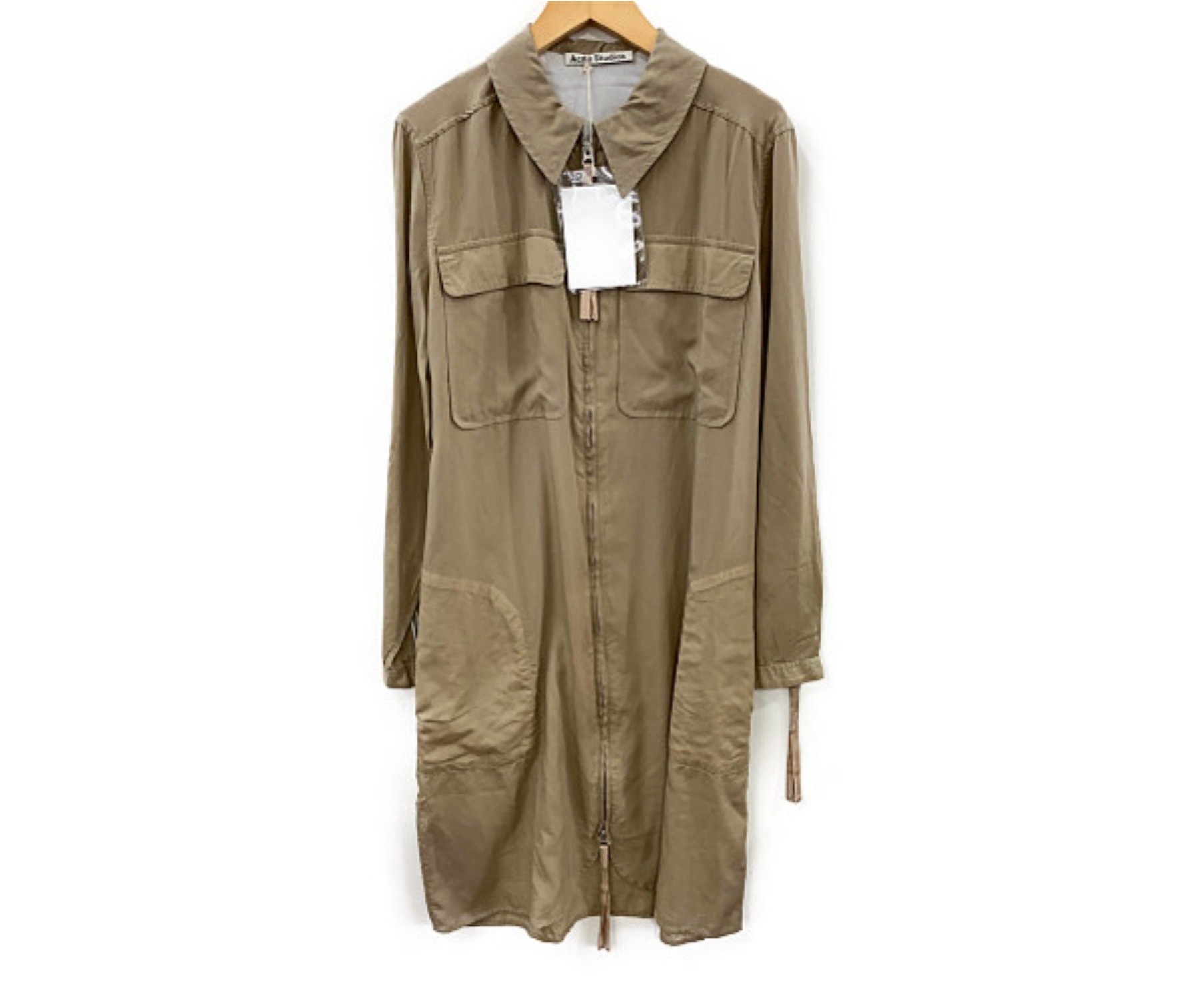 中古 古着通販 Acne Studios アクネストゥディオズ シャツワンピース ベージュ サイズ Size 34 ブランド 古着通販 トレファク公式 Trefac Fashion